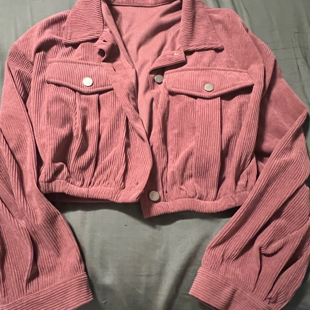 Women's Pink Corduroy Jacket